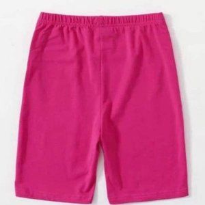 Hot pink biker shorts
